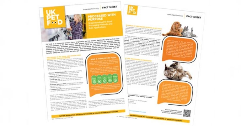 Food group launches new processing paper at London Vet Show